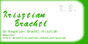 krisztian brachtl business card